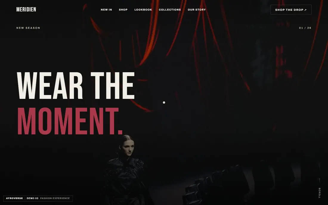 Fashion website concept by Ayroverse