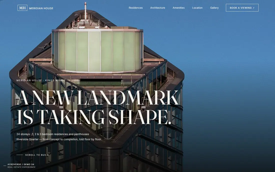 Real Estate website concept by Ayroverse
