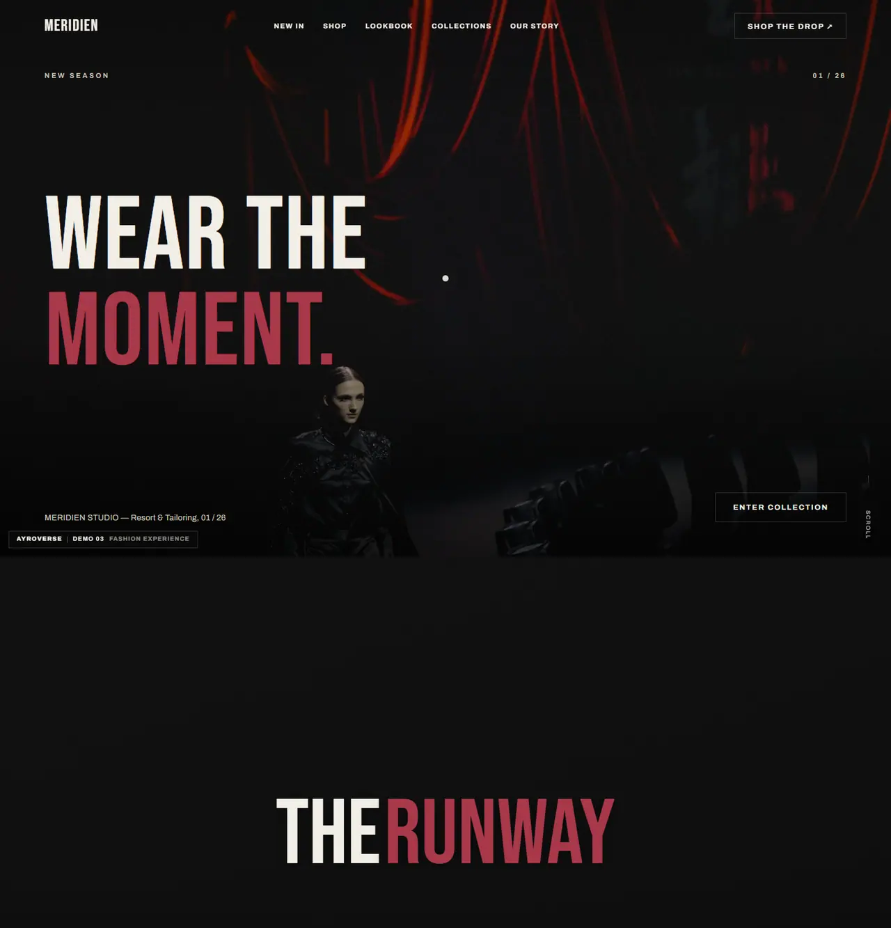 Fashion website concept by Ayroverse